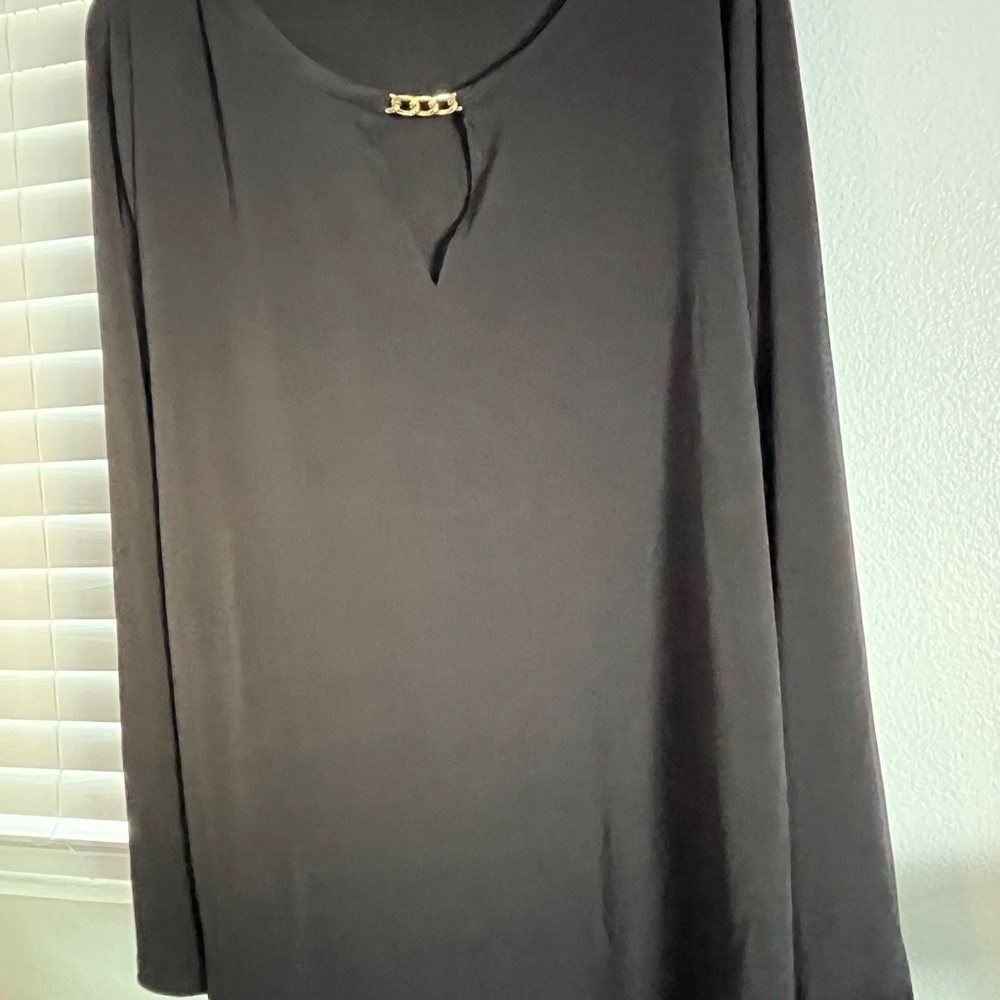 Michael Kors Black Long Sleeve Blouse